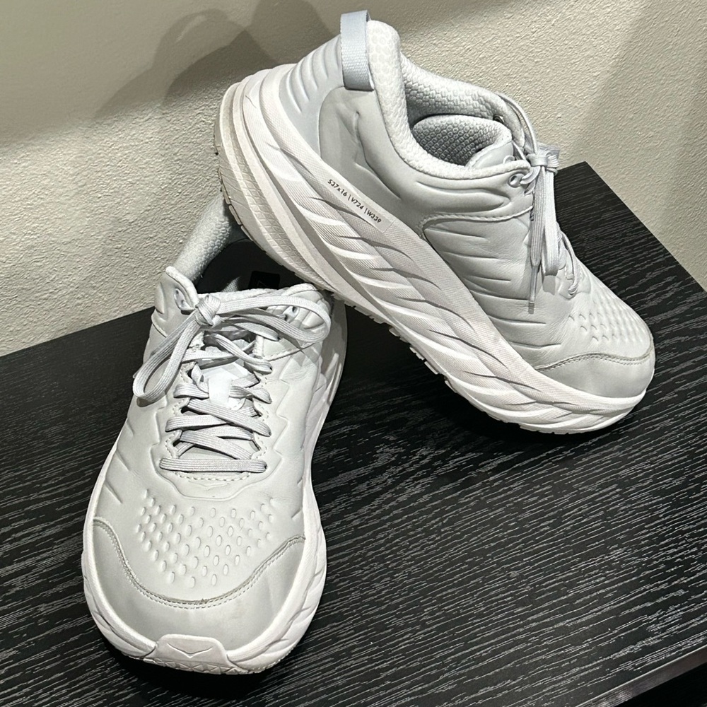 Hoka Women's Bondi Sr Wide Harbor Mist Athletic Sneakers